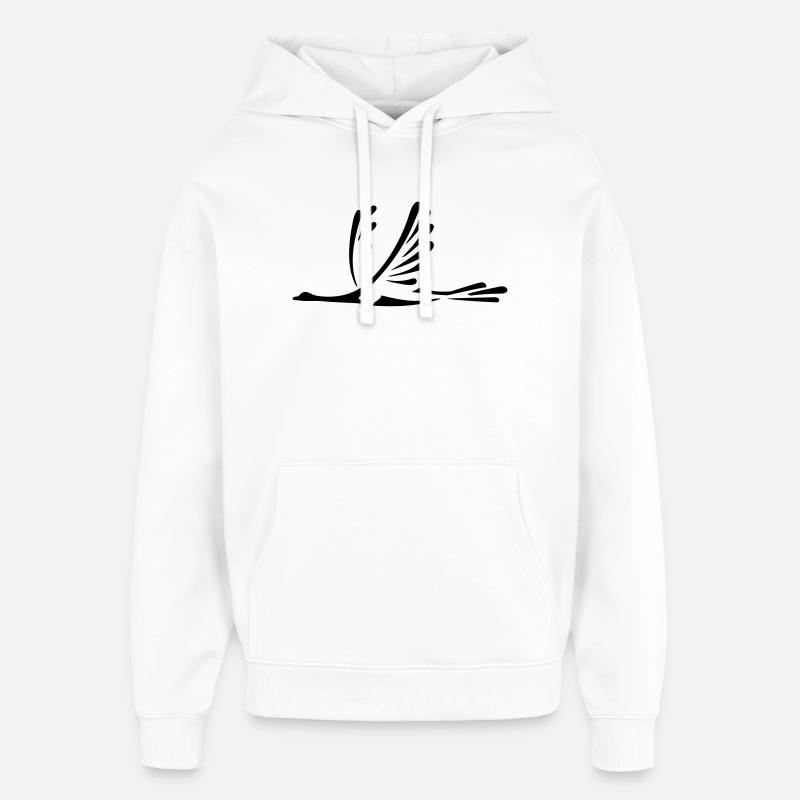 vogel_1 - Sweat à capuche unisexe Stanley/Stella Oversized - blanc