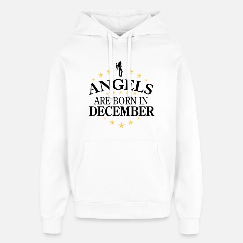 Angels December - Oversized Unisex Hoodie von Stanley/Stella - Weiß