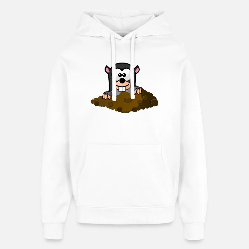 Molecule comic style - Oversized Unisex Hoodie by Stanley/Stella - white