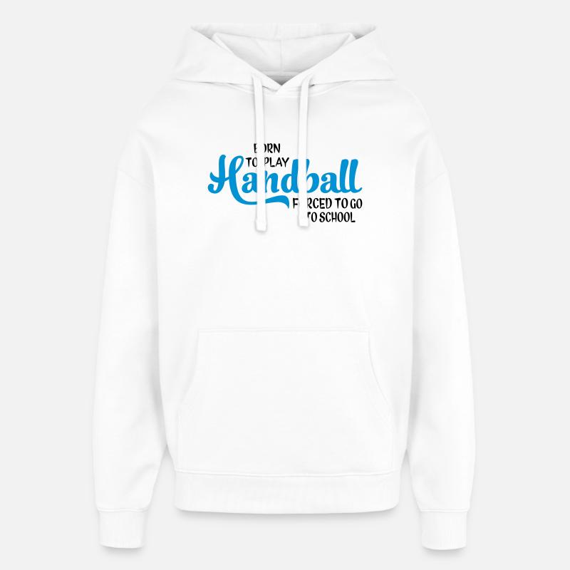 handball - Sweat à capuche unisexe Stanley/Stella Oversized - blanc