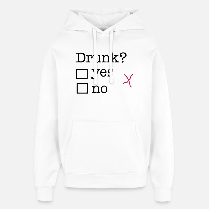 Ivre - Sweat à capuche unisexe Stanley/Stella Oversized - blanc