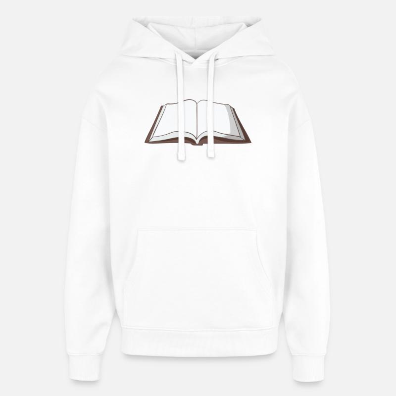 Livre - Sweat à capuche unisexe Stanley/Stella Oversized - blanc