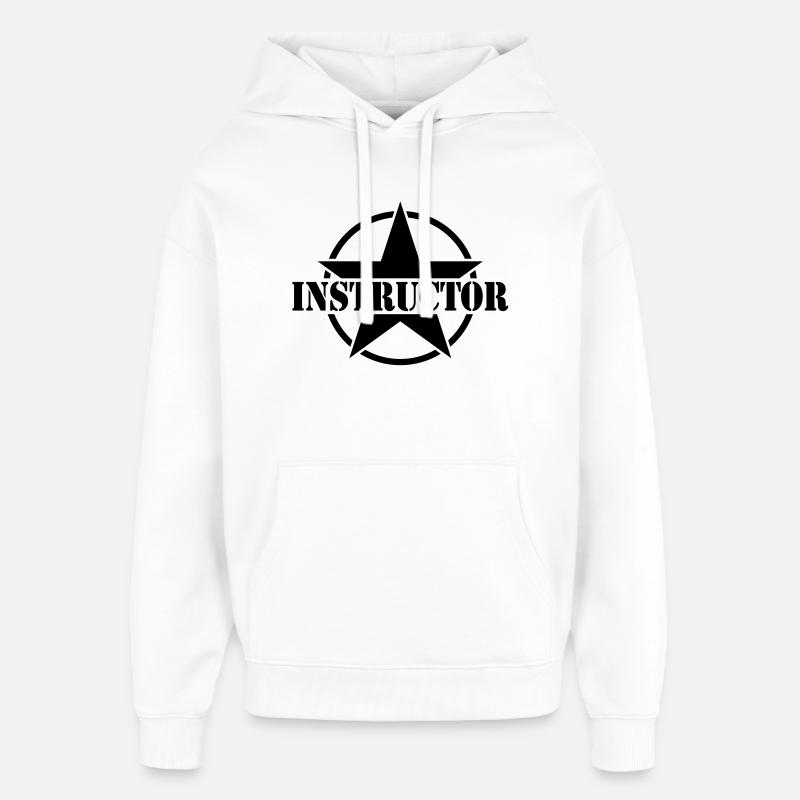 Instructor | Instruction - Sweat à capuche unisexe Stanley/Stella Oversized - blanc