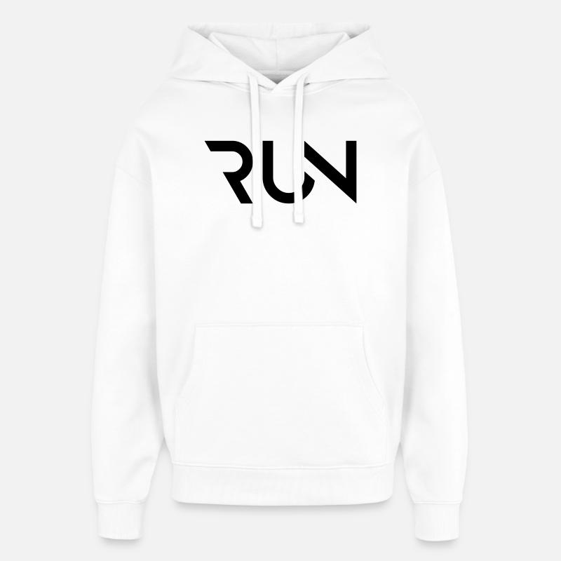 COURIR - Sweat à capuche unisexe Stanley/Stella Oversized - blanc