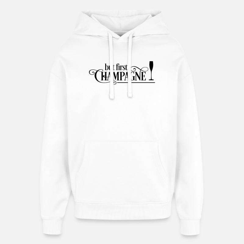 2541614 124567264 vin mousseux - Sweat à capuche unisexe Stanley/Stella Oversized - blanc
