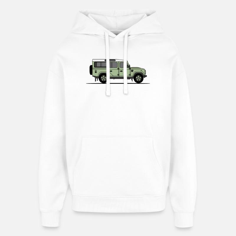 Défenseur 110 - Sweat à capuche unisexe Stanley/Stella Oversized - blanc