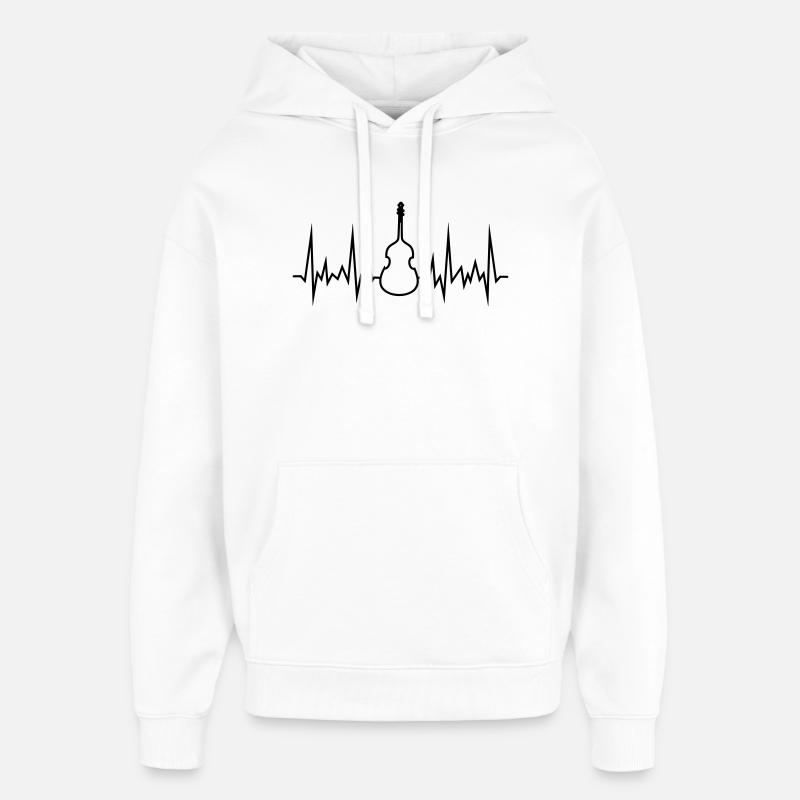 onde basse - Sweat à capuche unisexe Stanley/Stella Oversized - blanc