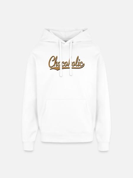 2541614 15352890 chocolate - Oversized Unisex Hoodie by Stanley/Stella - white
