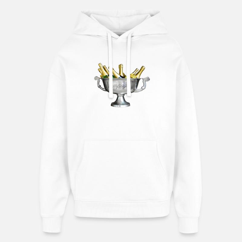 blockedTitle - Sweat à capuche unisexe Stanley/Stella Oversized - blanc