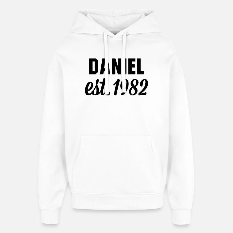 Daniel est 1982 - Oversized Unisex Hoodie von Stanley/Stella - Weiß