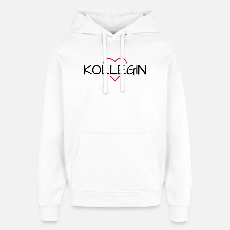 Cadeau de collègue préféré - Sweat à capuche unisexe Stanley/Stella Oversized - blanc