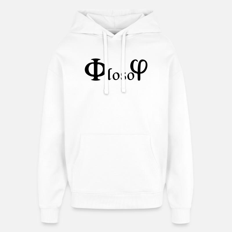 Philosophie / (phi) loso (phi) - Oversized Unisex Hoodie von Stanley/Stella - Weiß