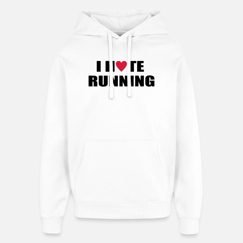 courir - Sweat à capuche unisexe Stanley/Stella Oversized - blanc