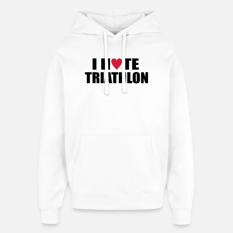 triathlon - Sweat à capuche unisexe Stanley/Stella Oversized - blanc