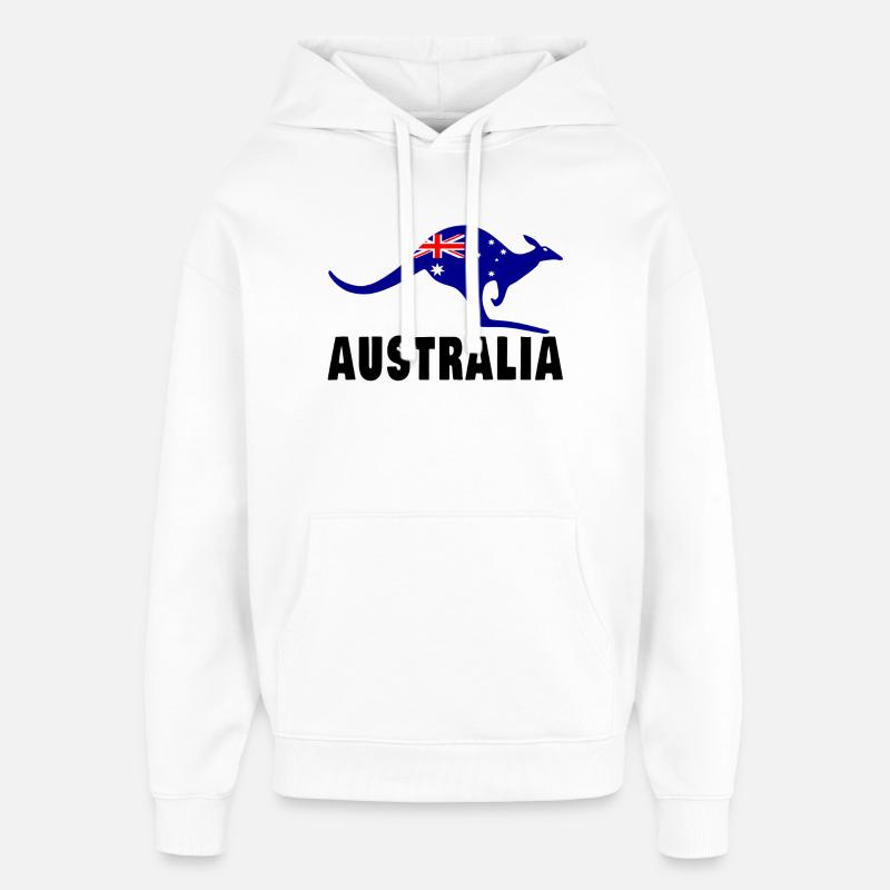 Australien Känguru / Geschenk / Geschenkidee - Oversized Unisex Hoodie von Stanley/Stella - Weiß