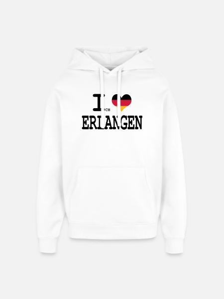 I love gain - Oversized Unisex Hoodie by Stanley/Stella - white