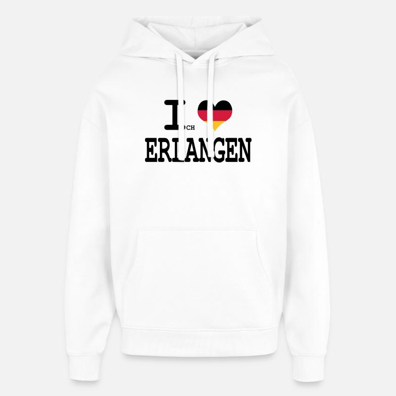 J'aime le gain - Sweat à capuche unisexe Stanley/Stella Oversized - blanc