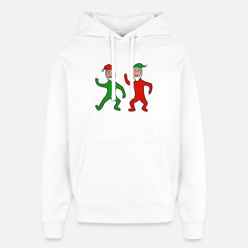 zwerge_rg - Sweat à capuche unisexe Stanley/Stella Oversized - blanc