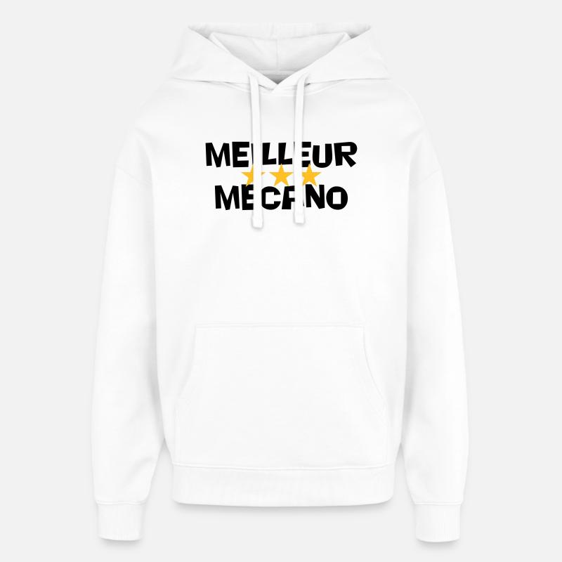 Beste Mecano - Oversized Unisex Hoodie von Stanley/Stella - Weiß