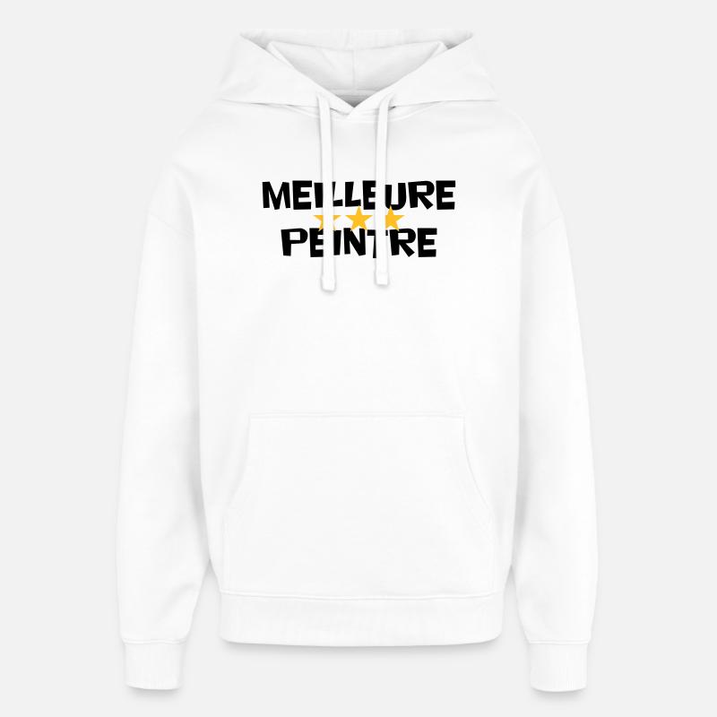 Beste Maler - Oversized Unisex Hoodie von Stanley/Stella - Weiß