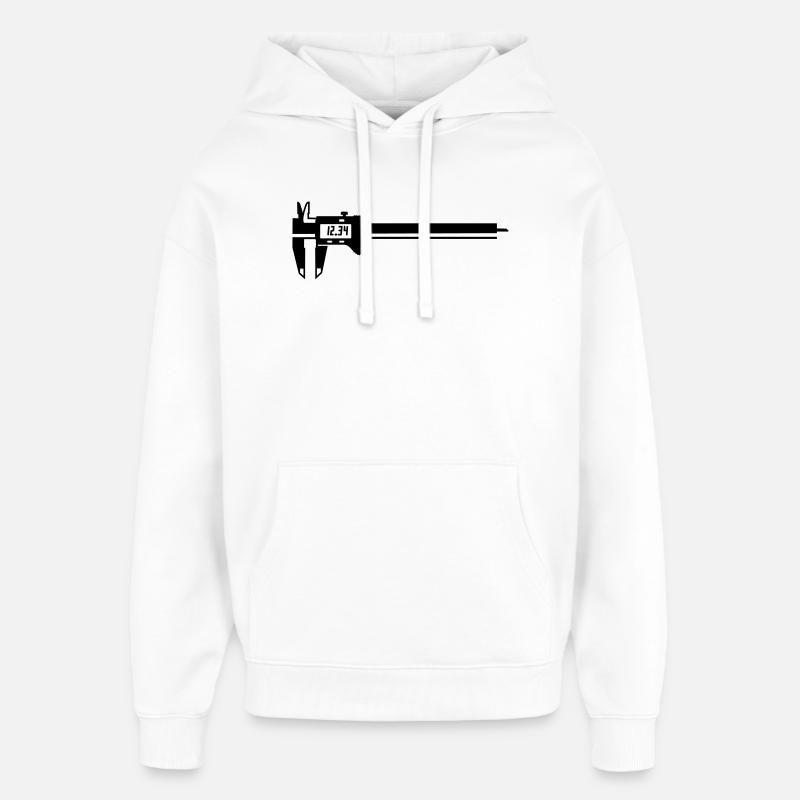 messschieber - Oversized Unisex Hoodie by Stanley/Stella - white