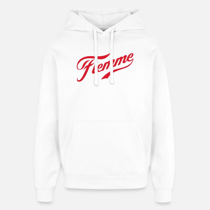 flemme - Sweat à capuche unisexe Stanley/Stella Oversized - blanc