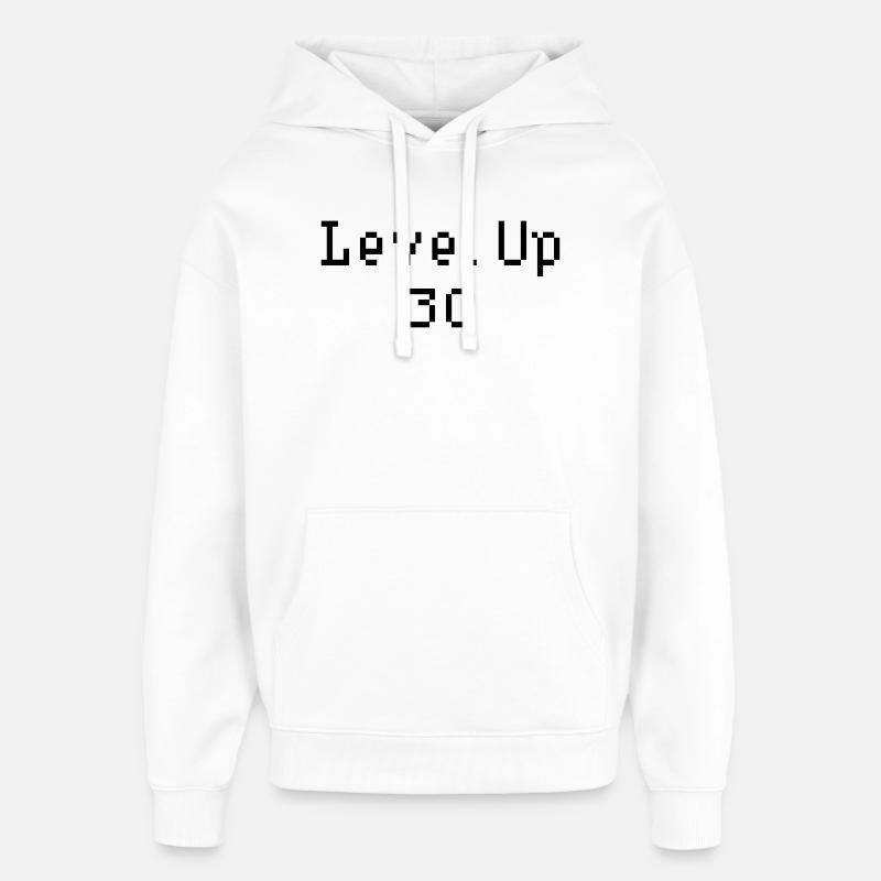 Level Up - 30e anniversaire - Sweat à capuche unisexe Stanley/Stella Oversized - blanc