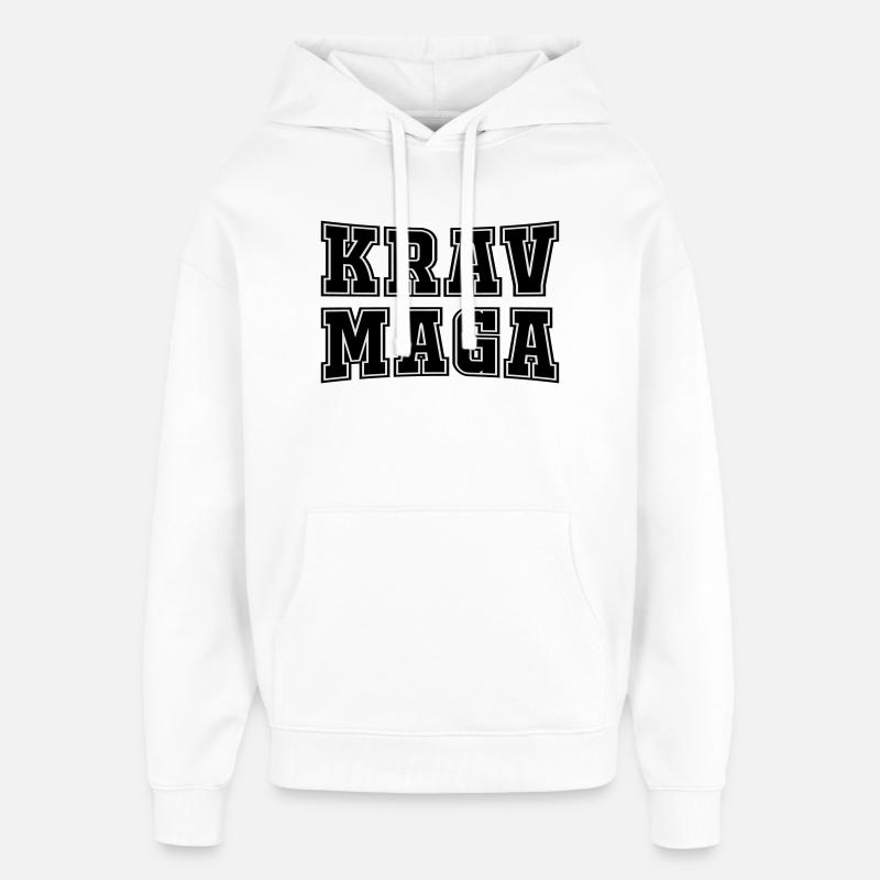 Krav (Kraw) - Stanley/Stella Oversized Bluza z kapturem unisex - biały