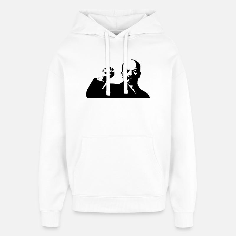 Lenin - Sweat à capuche unisexe Stanley/Stella Oversized - blanc