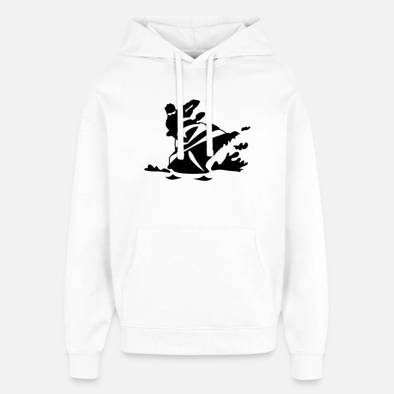 jetski - Sweat à capuche unisexe Stanley/Stella Oversized - blanc