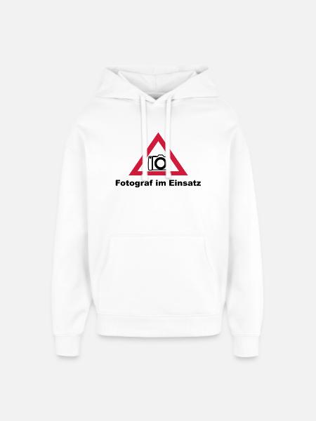 fotograf im Einsatz - Oversized Unisex Hoodie von Stanley/Stella - Weiß