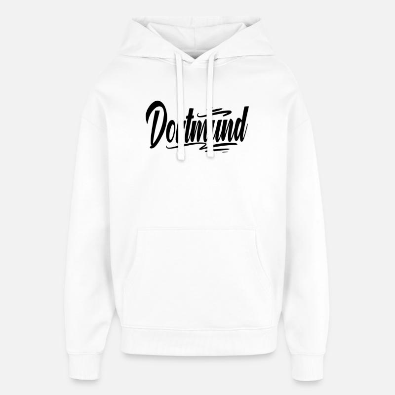 Dortmund - Sweat à capuche unisexe Stanley/Stella Oversized - blanc