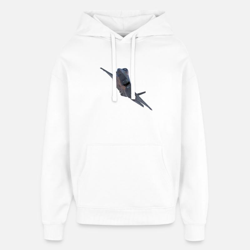 F-35 - Sweat à capuche unisexe Stanley/Stella Oversized - blanc