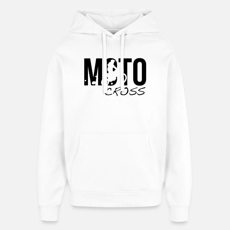 motocross - Sweat à capuche unisexe Stanley/Stella Oversized - blanc