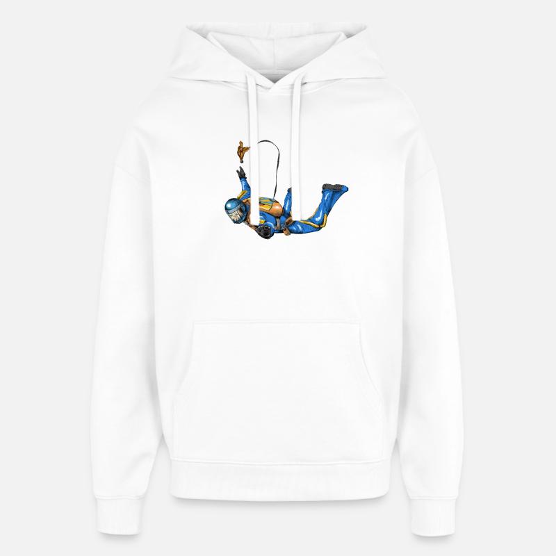 skydiver - Sweat à capuche unisexe Stanley/Stella Oversized - blanc