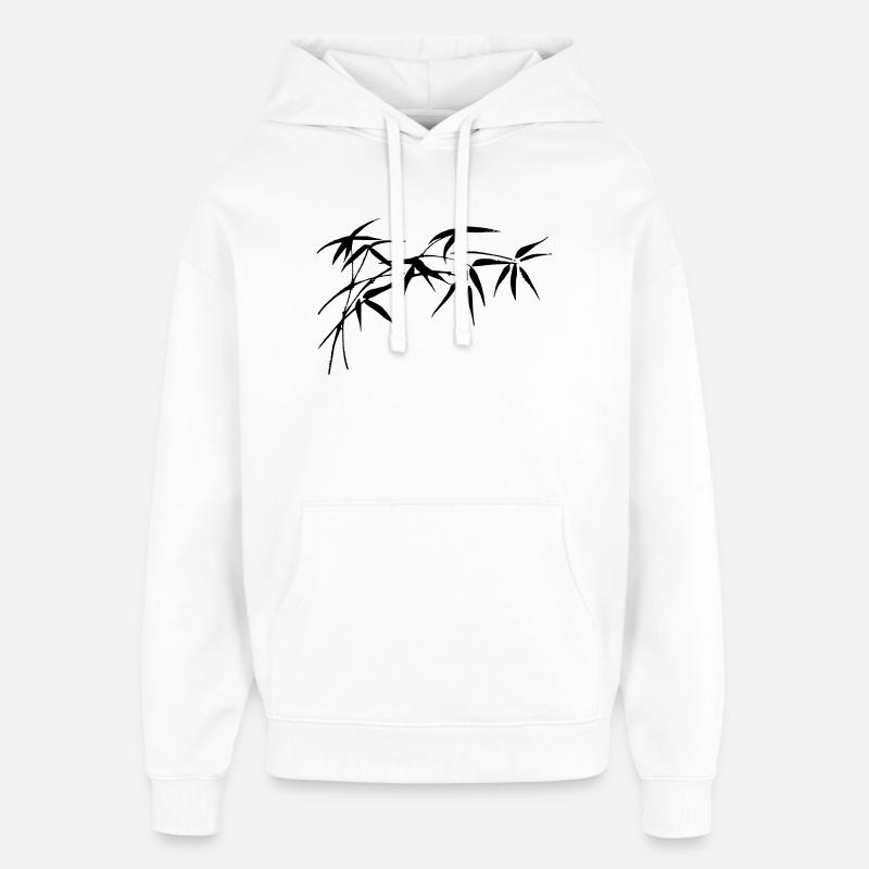 bambou - Sweat à capuche unisexe Stanley/Stella Oversized - blanc