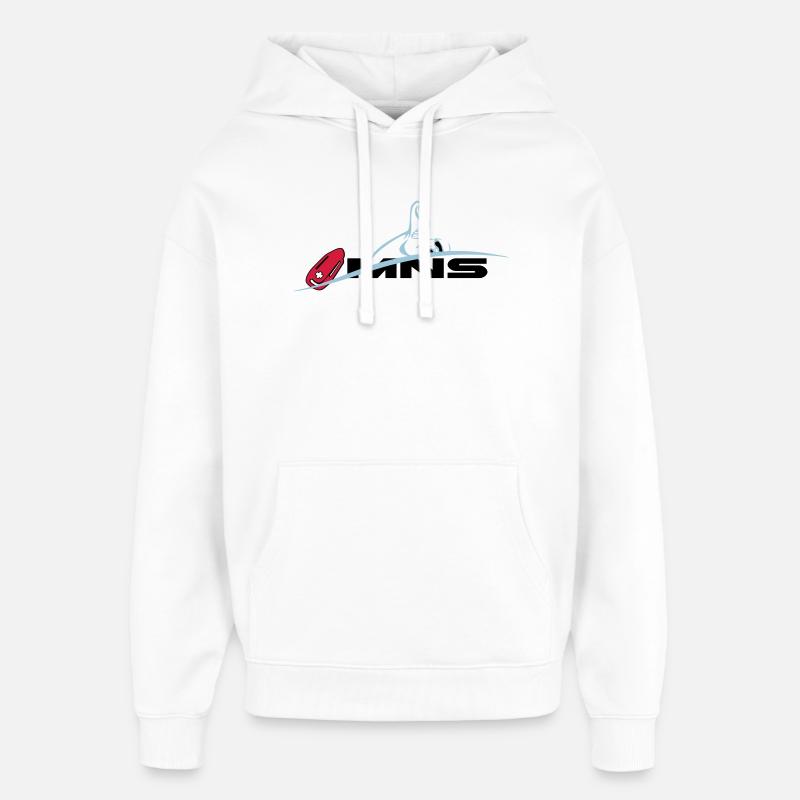 MNS maître-nageur sauveteur - Sweat à capuche unisexe Stanley/Stella Oversized - blanc