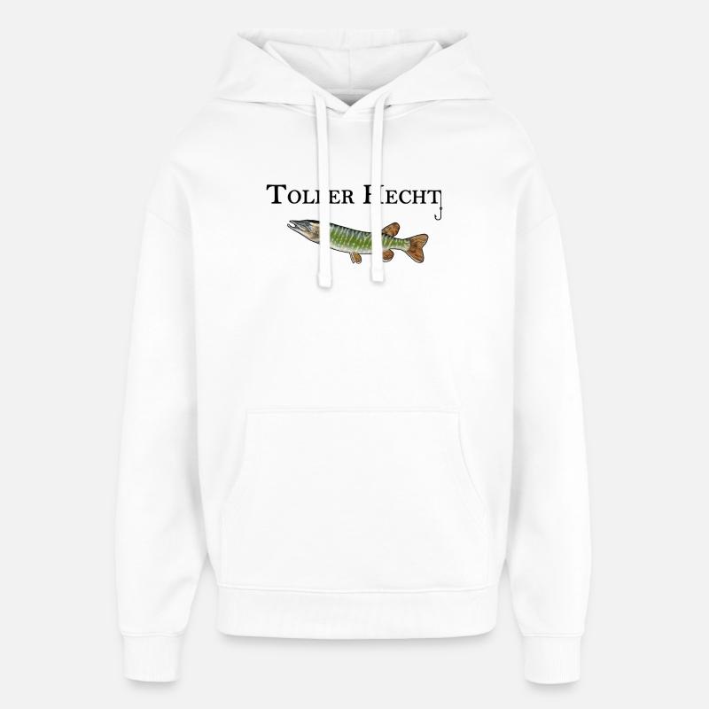 Super brochet - Sweat à capuche unisexe Stanley/Stella Oversized - blanc