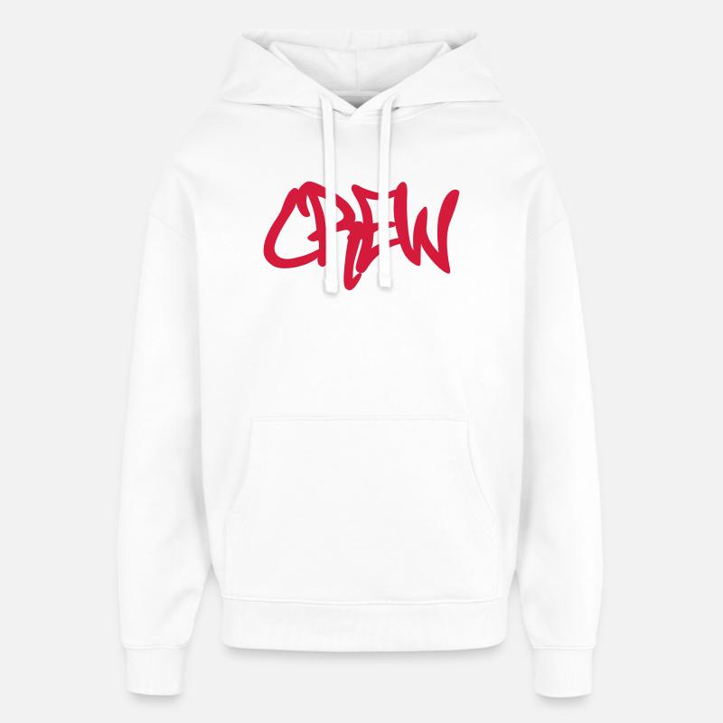 CREW - Sweat à capuche unisexe Stanley/Stella Oversized - blanc