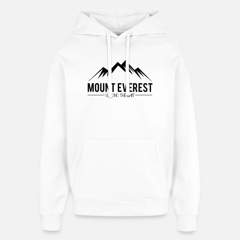 Mount Everest jenseits der Grenzen - Oversized Unisex Hoodie von Stanley/Stella - Weiß