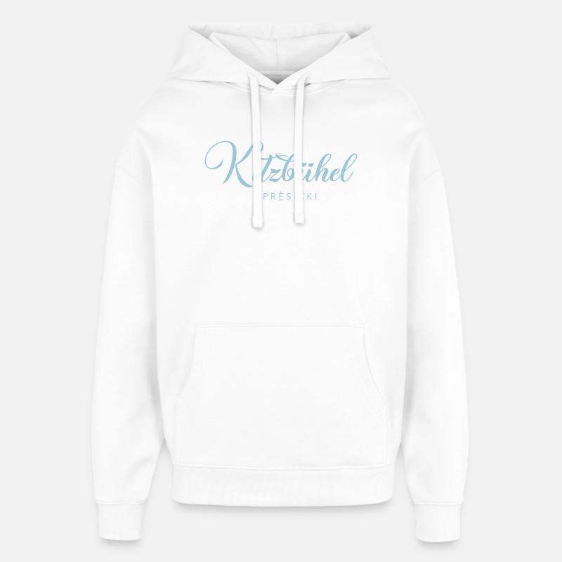 KITZBÜHEL Apres-Ski Austria Österreich - Sweat à capuche unisexe Stanley/Stella Oversized - blanc