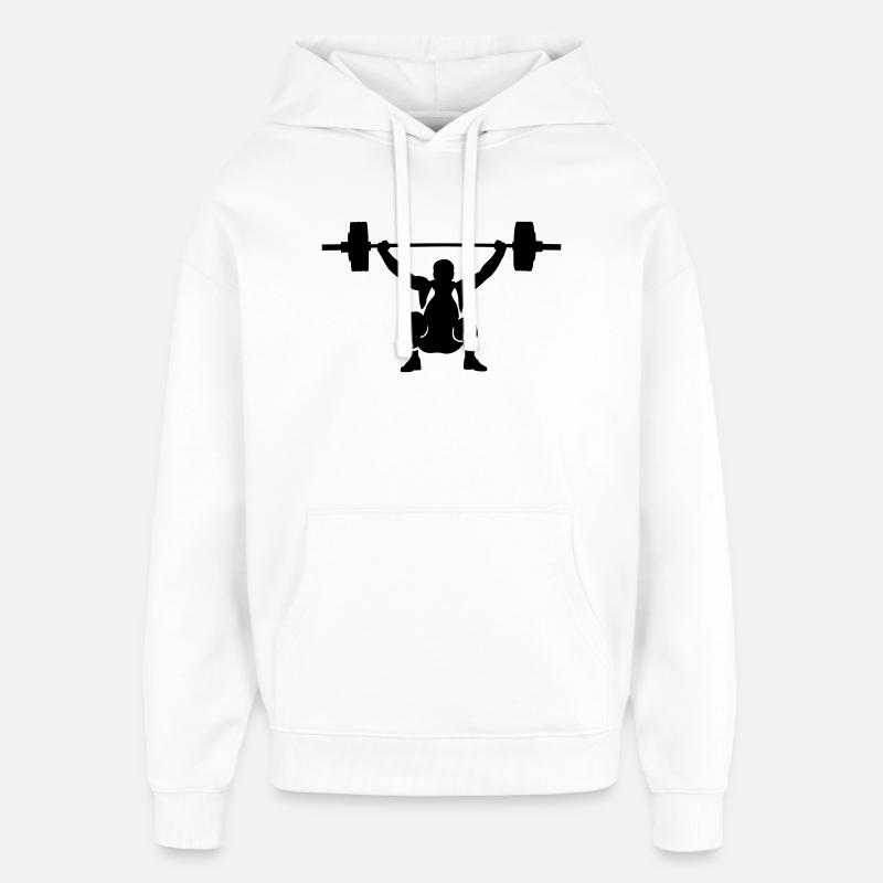 haltérophilie - Sweat à capuche unisexe Stanley/Stella Oversized - blanc