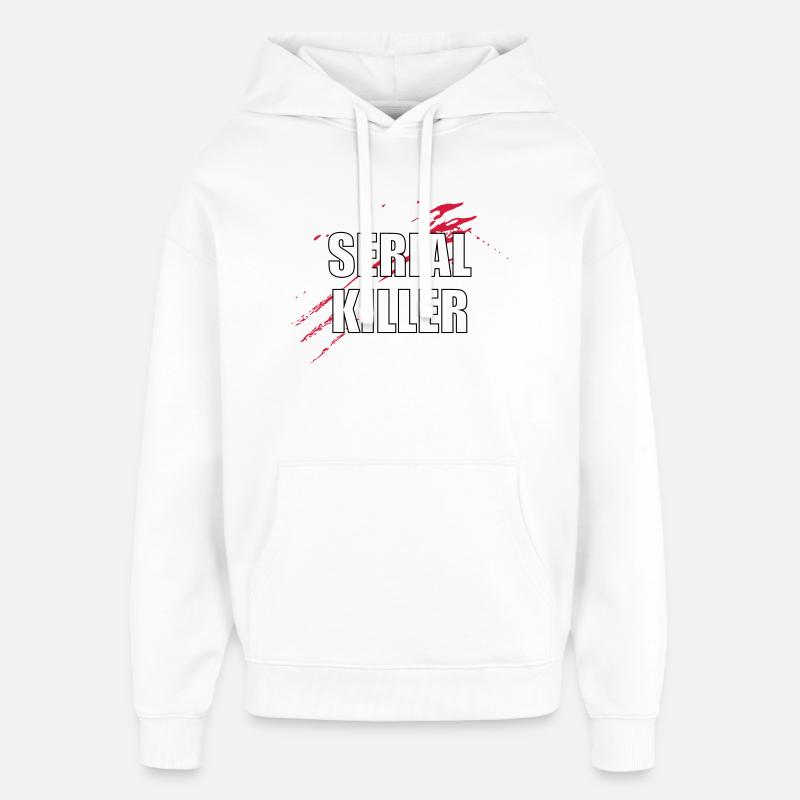 Serial Killer - Sweat à capuche unisexe Stanley/Stella Oversized - blanc