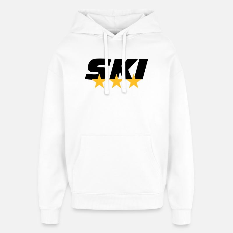 ski - Sweat à capuche unisexe Stanley/Stella Oversized - blanc