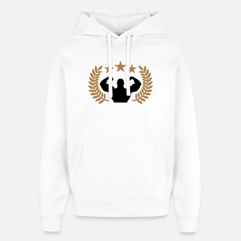 Training Champion - Sweat à capuche unisexe Stanley/Stella Oversized - blanc