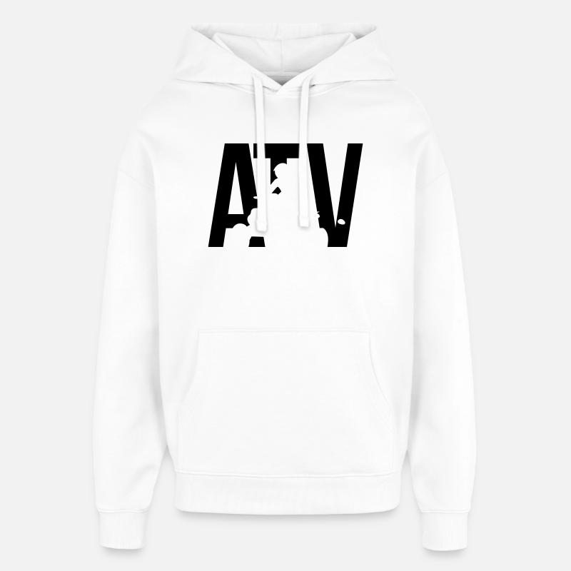 ATV - Sweat à capuche unisexe Stanley/Stella Oversized - blanc