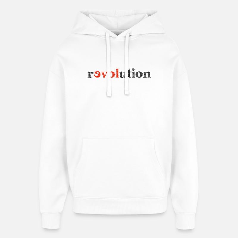 Révolution de l'amour - Sweat à capuche unisexe Stanley/Stella Oversized - blanc