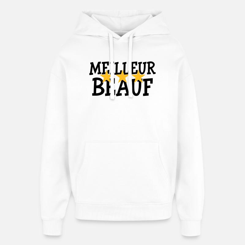Meilleur Beauf - Sweat à capuche unisexe Stanley/Stella Oversized - blanc