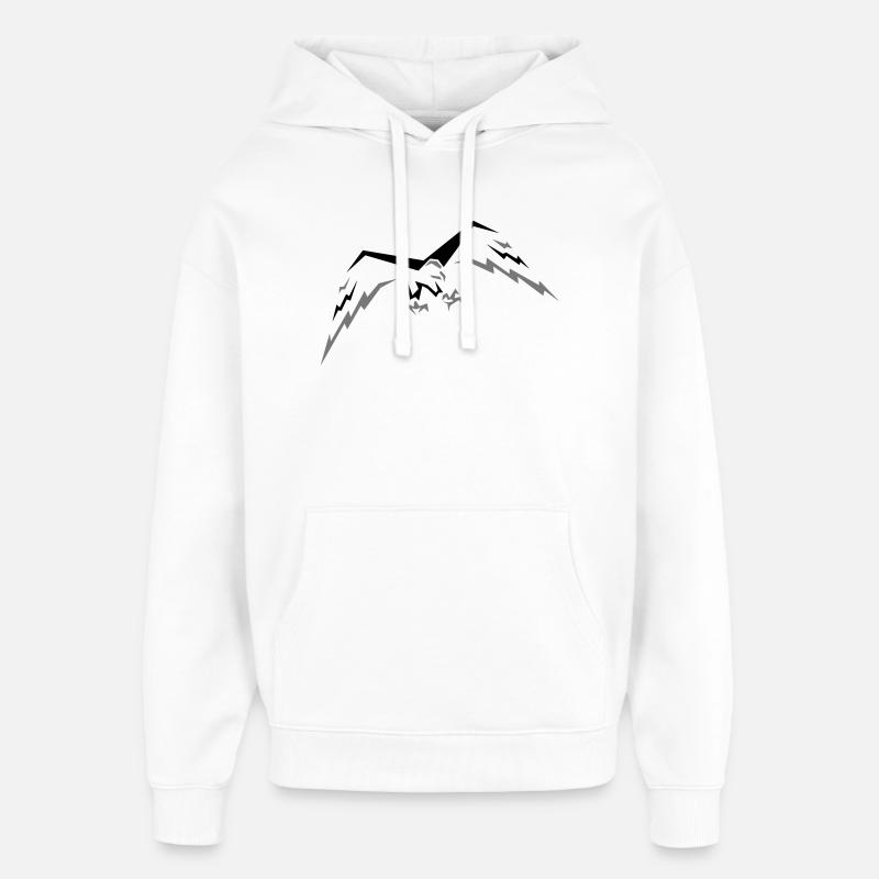 Faucon volant - Sweat à capuche unisexe Stanley/Stella Oversized - blanc