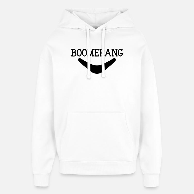 Boomerang - Sweat à capuche unisexe Stanley/Stella Oversized - blanc